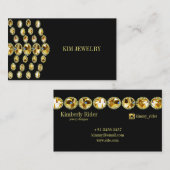 Juwelier op zwart visitekaartje (Voorkant / Achterkant)