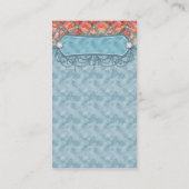  juwelier Visitekaartje Tufted Damask Blue (Achterkant)