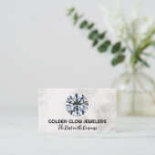 juwelierszaak | diamantsnede visitekaartje (Staand voorkant)