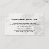 juwelierszaak | diamantsnede visitekaartje (Achterkant)