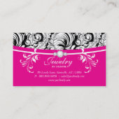 Juwells Visitekaartje Swirls Black roze Gold (Achterkant)