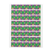 Juwelry Background Mardi Gras Adreslabel Wikkel (Vel)