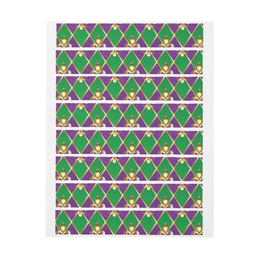 Juwelry Background Mardi Gras Adreslabel Wikkel (Vel)