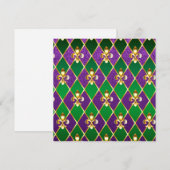 Juwelry Background Mardi Gras Advieskaart (Voorkant / Achterkant)