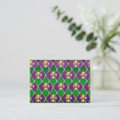 Juwelry Background Mardi Gras Advieskaart (Staand voorkant)
