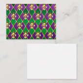 Juwelry Background Mardi Gras Advieskaart (Voorkant / Achterkant)