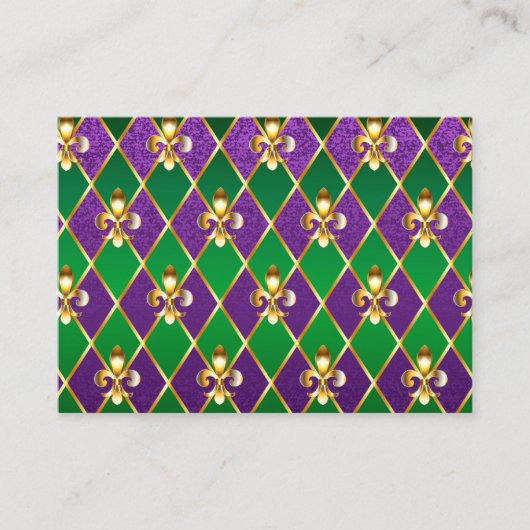 Juwelry Background Mardi Gras Advieskaart (Voorkant)