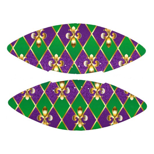 Juwelry Background Mardi Gras American Football (Panelen)