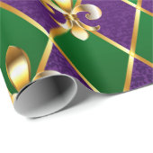 Juwelry Background Mardi Gras Cadeaupapier (Rol Hoek)