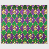 Juwelry Background Mardi Gras Cadeaupapier (Vlak)