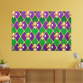 Juwelry Background Mardi Gras Canvas Afdruk (Insitu (Woonkamer))