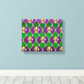 Juwelry Background Mardi Gras Canvas Afdruk (Insitu (Houten vloer))