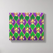 Juwelry Background Mardi Gras Canvas Afdruk (Voorkant)