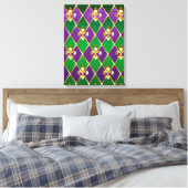 Juwelry Background Mardi Gras Canvas Afdruk (Insitu (Slaapkamer))
