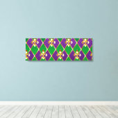 Juwelry Background Mardi Gras Canvas Afdruk (Insitu (Houten vloer))