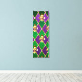 Juwelry Background Mardi Gras Canvas Afdruk (Insitu (Houten vloer))