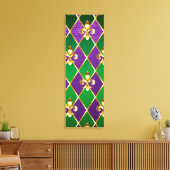 Juwelry Background Mardi Gras Canvas Afdruk (Insitu (Woonkamer))