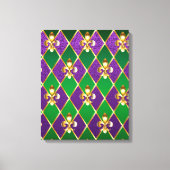 Juwelry Background Mardi Gras Canvas Afdruk (Voorkant)