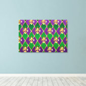 Juwelry Background Mardi Gras Canvas Afdruk (Insitu (Houten vloer))