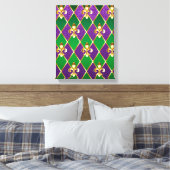 Juwelry Background Mardi Gras Canvas Afdruk (Insitu (Slaapkamer))