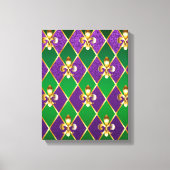 Juwelry Background Mardi Gras Canvas Afdruk (Voorkant)