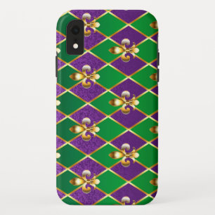 Juwelry Background Mardi Gras Case-Mate iPhone Case