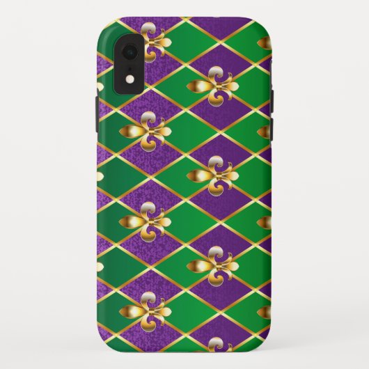 Juwelry Background Mardi Gras Case-Mate iPhone Case (Achterkant)