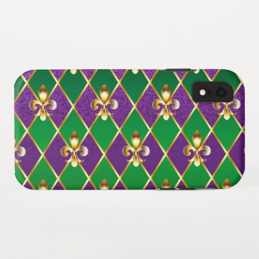 Juwelry Background Mardi Gras Case-Mate iPhone Case (Achterkant (horizontaal))