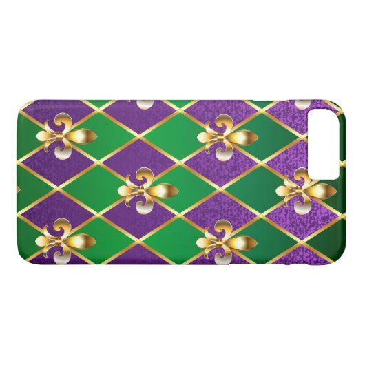 Juwelry Background Mardi Gras Case-Mate iPhone Case (Achterkant (Horizontaal))