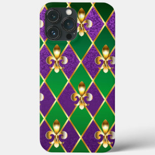 Juwelry Background Mardi Gras Case-Mate iPhone Case