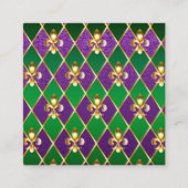 Juwelry Background Mardi Gras Contactkaartje (Voorkant)