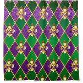 Juwelry Background Mardi Gras Douchegordijn (Voorkant)