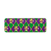 Juwelry Background Mardi Gras Etiket (Voorkant)