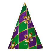 Juwelry Background Mardi Gras Feesthoedjes (Rechts)