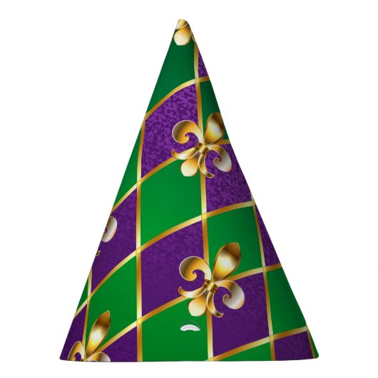 Juwelry Background Mardi Gras Feesthoedjes (Rechts)