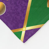Juwelry Background Mardi Gras Fleece Deken (Hoek)