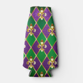 Juwelry Background Mardi Gras Flesjeskoeler (Voorkant)