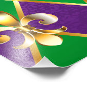 Juwelry Background Mardi Gras Foto Afdruk (Hoek)