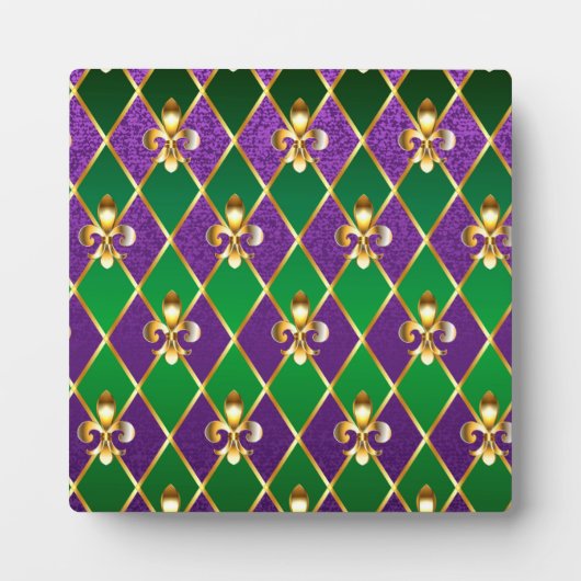 Juwelry Background Mardi Gras Fotoplaat (Voorkant)