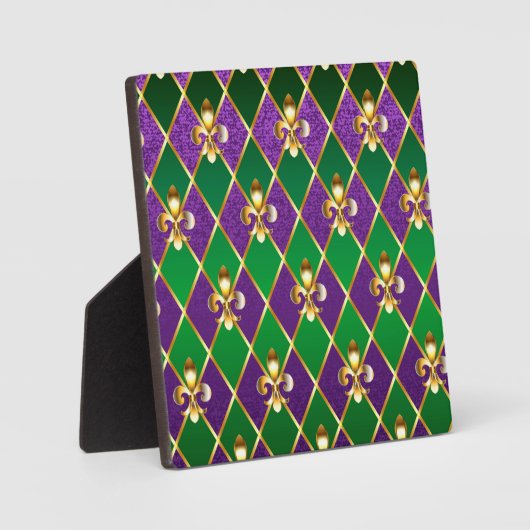 Juwelry Background Mardi Gras Fotoplaat (Voorkant)