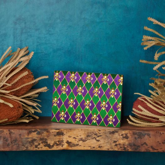 Juwelry Background Mardi Gras Fotoplaat (Zijkant)