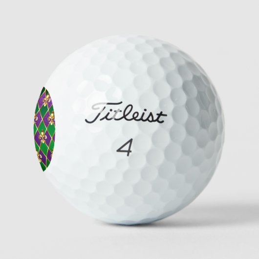 Juwelry Background Mardi Gras Golfballen (Logo)