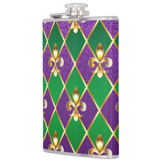 Juwelry Background Mardi Gras Heupfles (Links)