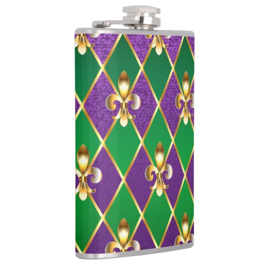 Juwelry Background Mardi Gras Heupfles (Rechts)