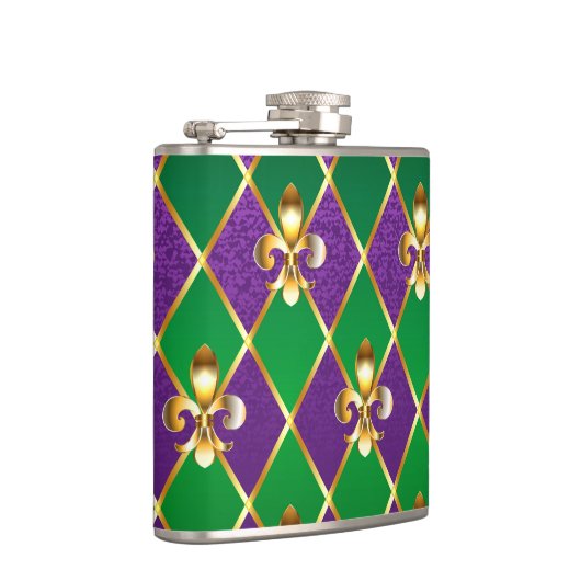 Juwelry Background Mardi Gras Heupfles (Rechts)