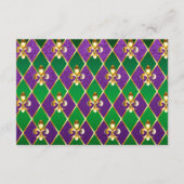 Juwelry Background Mardi Gras Informatiekaartje (Voorkant)