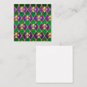 Juwelry Background Mardi Gras Informatiekaartje (Voorkant / Achterkant)