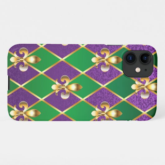 Juwelry Background Mardi Gras iPhone Hoesje (Achterkant horizontaal)