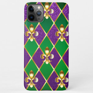 Juwelry Background Mardi Gras iPhone 11Pro Max Hoesje