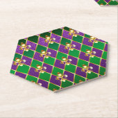 Juwelry Background Mardi Gras Kartonnen Onderzetters (Schuin)